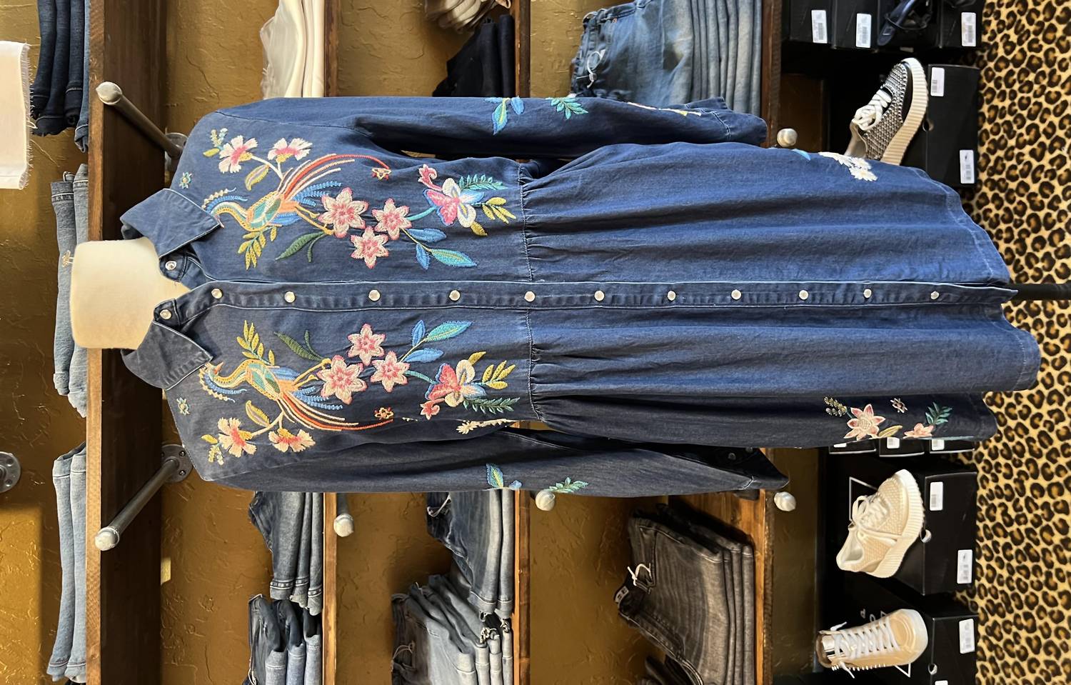 Johnny Was - denim shirt dress malaya