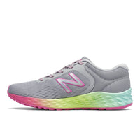 New Balance Little Kid's Fresh Foam Arishi Running Shoes in grey rainbow - kids' sneaker - alternate view