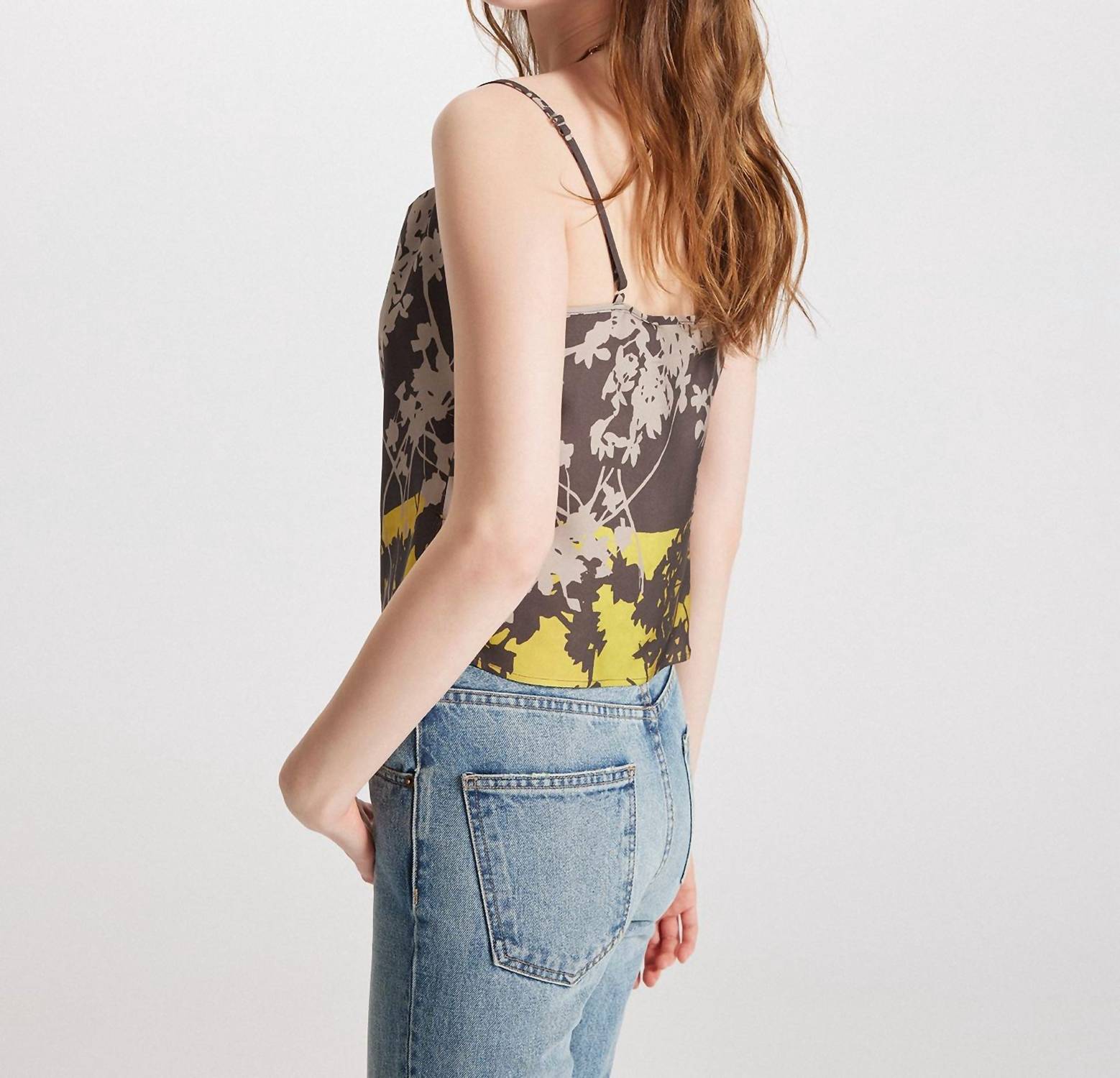 Theo The Label - Women's Hydra Printed Cowl Neck Camisole Top