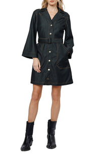 Ciebon - Franny Denim Button Down Mini Dress
