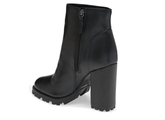 Schutz - Women Nandy Platform Lugged Soles Leather Ankle Boots