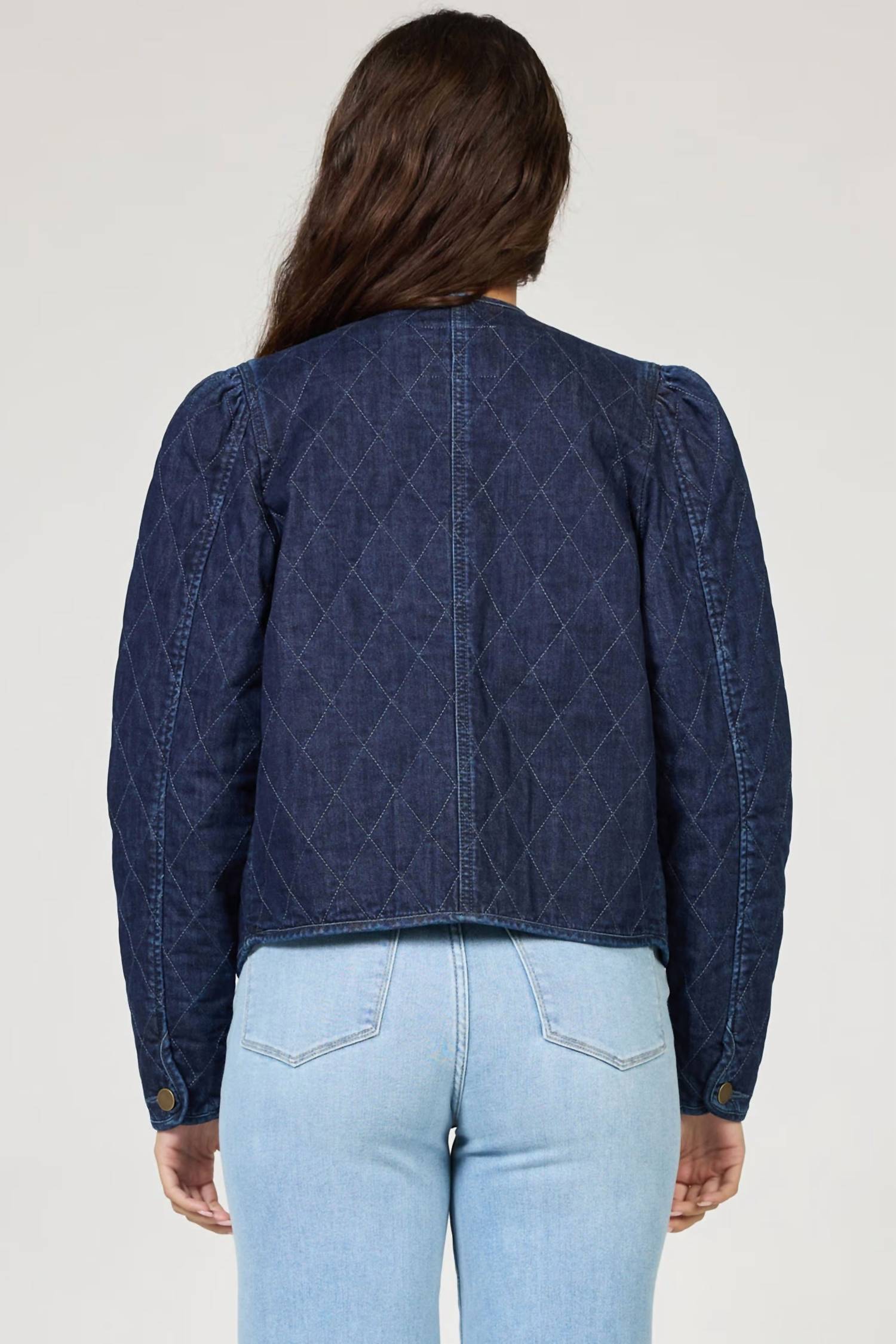 DEAR JOHN DENIM Kit Denim Jacket in naval academy - women's jacket - detail view