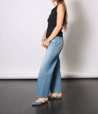 Mother - Lil Dodger Button Sneak Straight Jeans