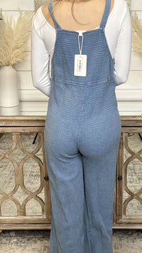 Heyson - Trip To The Garden Cotton Wide Leg Overalls
