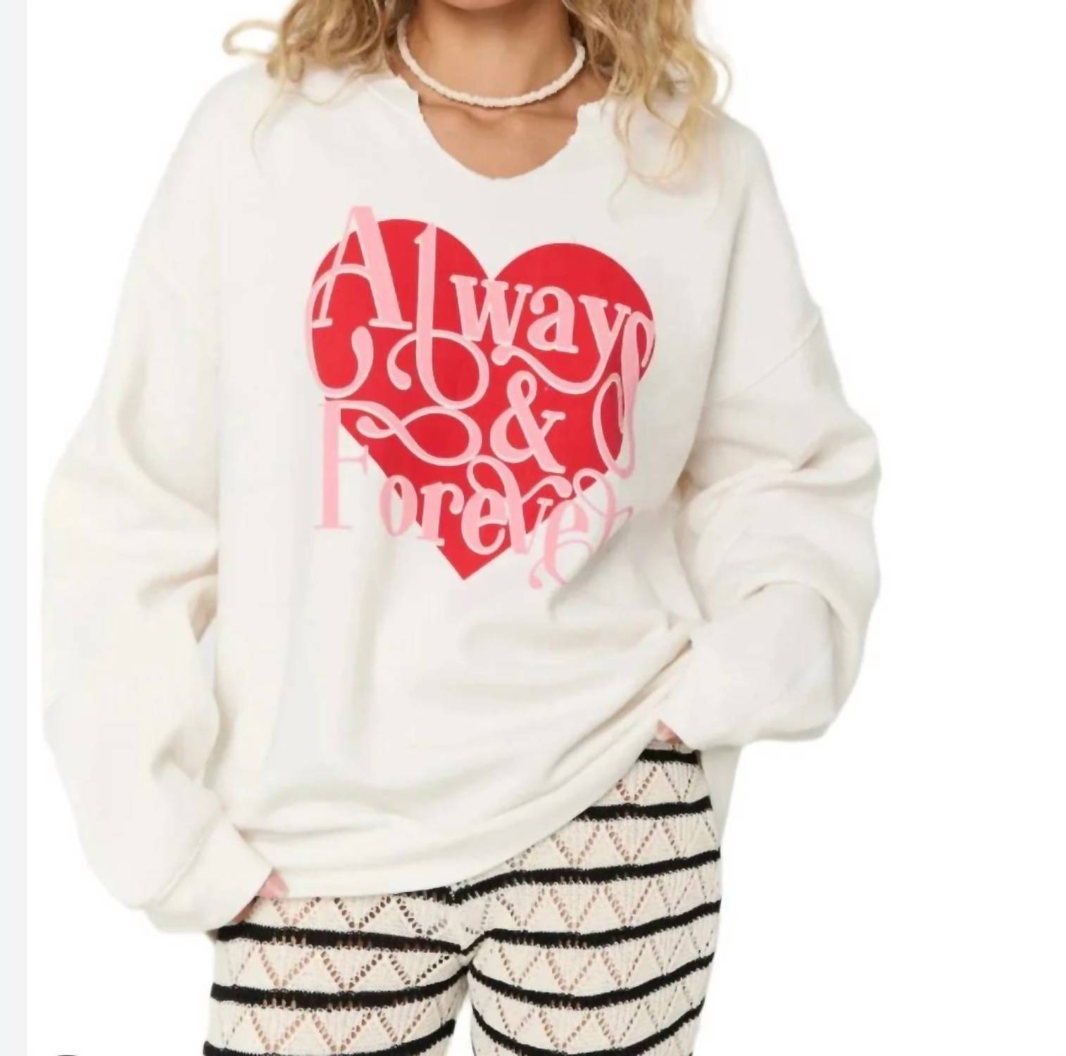 Project Social T - Women's Always & Forever Sweatshirt