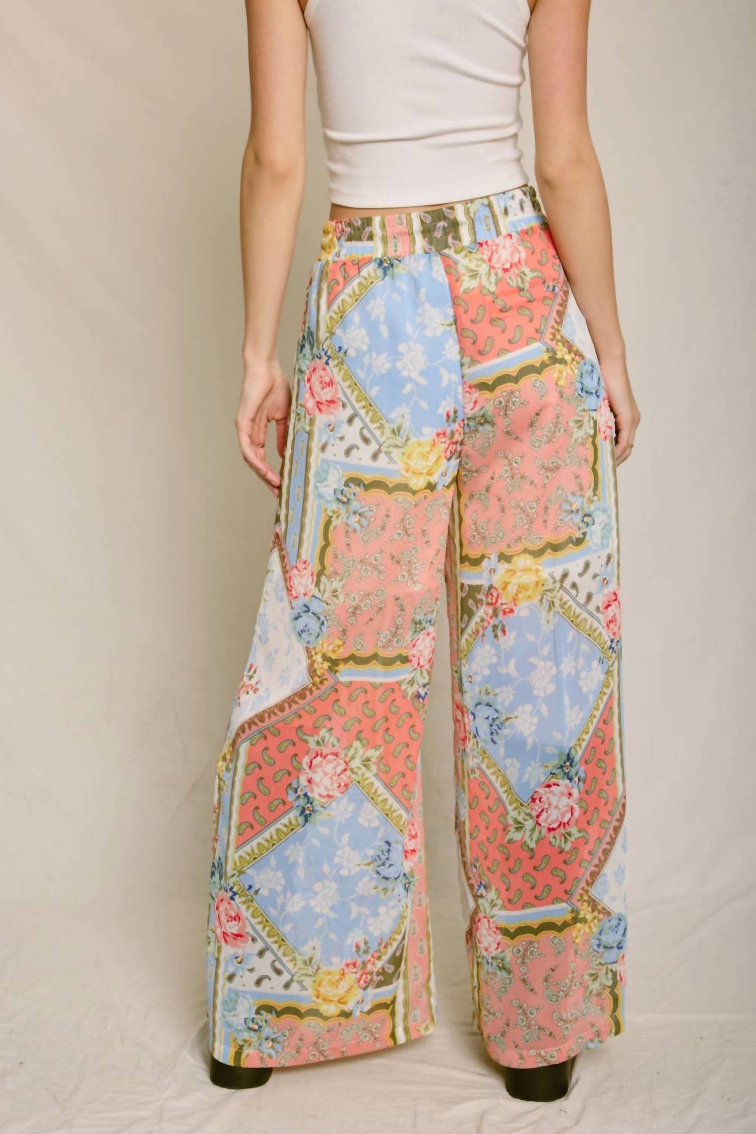 Dress Forum - Sunset Symphony Wide Leg Pull On Pants