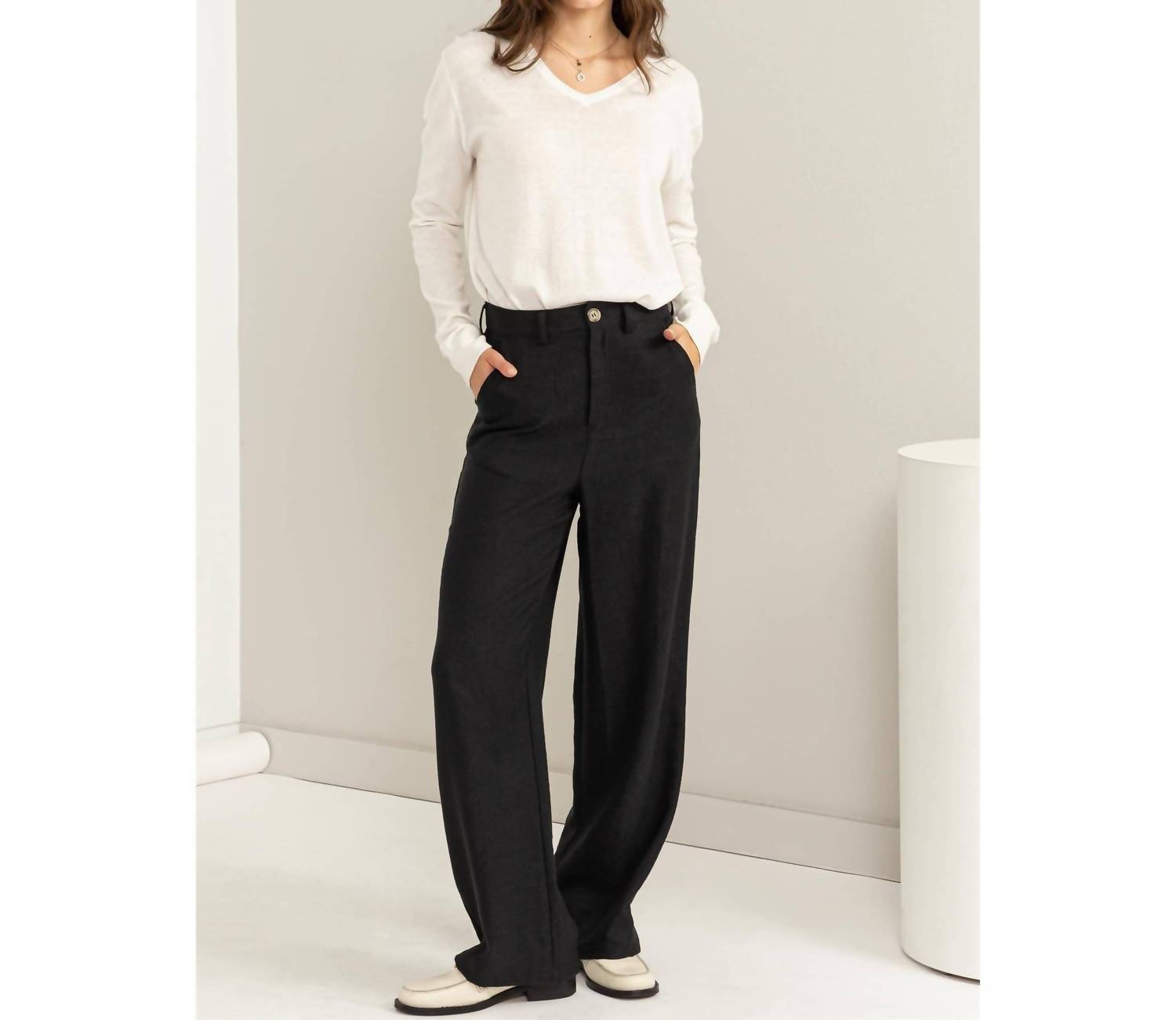 Hyfve - Straight Cut Corduroy Pants