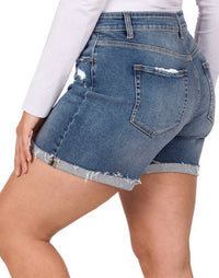 Zenana - Carli Cuffed Shorts