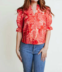 Laroque - Betsy V-neck Blouse - Plus