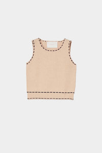 Atelier Delphine - Romy Boucle Tanguis Cotton Tank Top