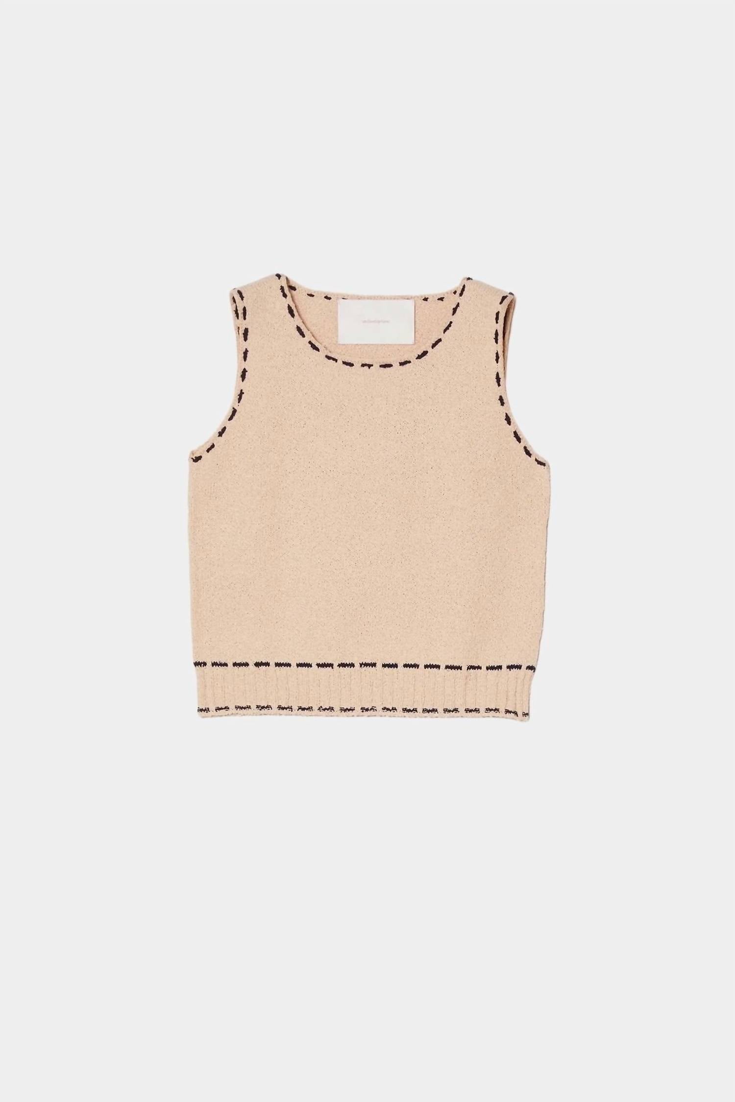 Atelier Delphine - Romy Boucle Tanguis Cotton Tank Top
