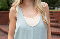 ee:some Sweet Wide Leg Jumpsuit in sage - women's pants - view 4