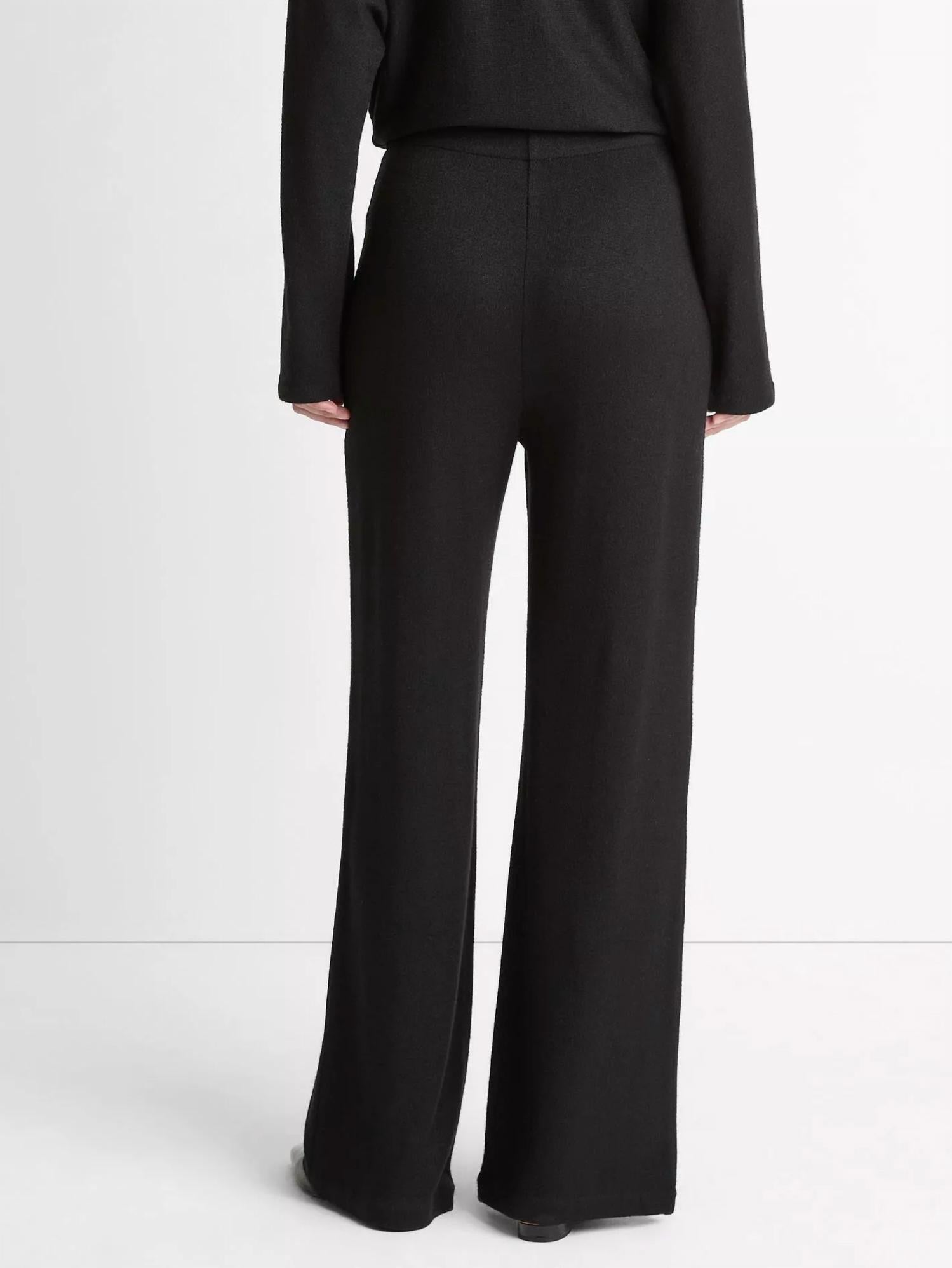 Vince Cozy Wide Leg Pant in black - women's pants - alternate view
