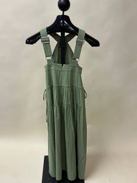 Madewell - Halter Tiered Cotton Poplin Midi Dress
