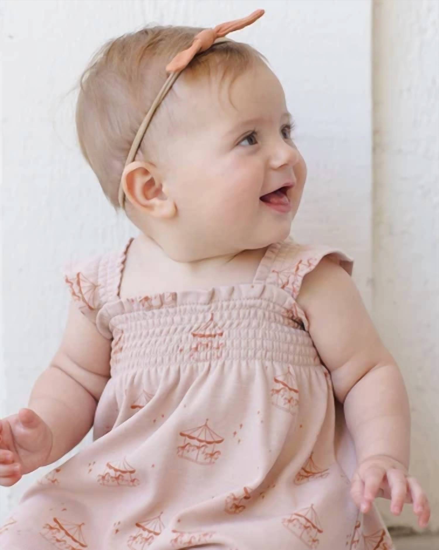Quincy Mae - Girls Smocked Jersey Dress