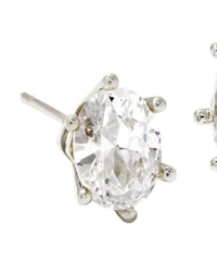 Kendra Scott Women's Cailin Crystal Stud Earrings in silver - women's jewelry - alternate view