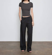 Enza Costa - Cotton Stripe Classic Short Sleeve Tee
