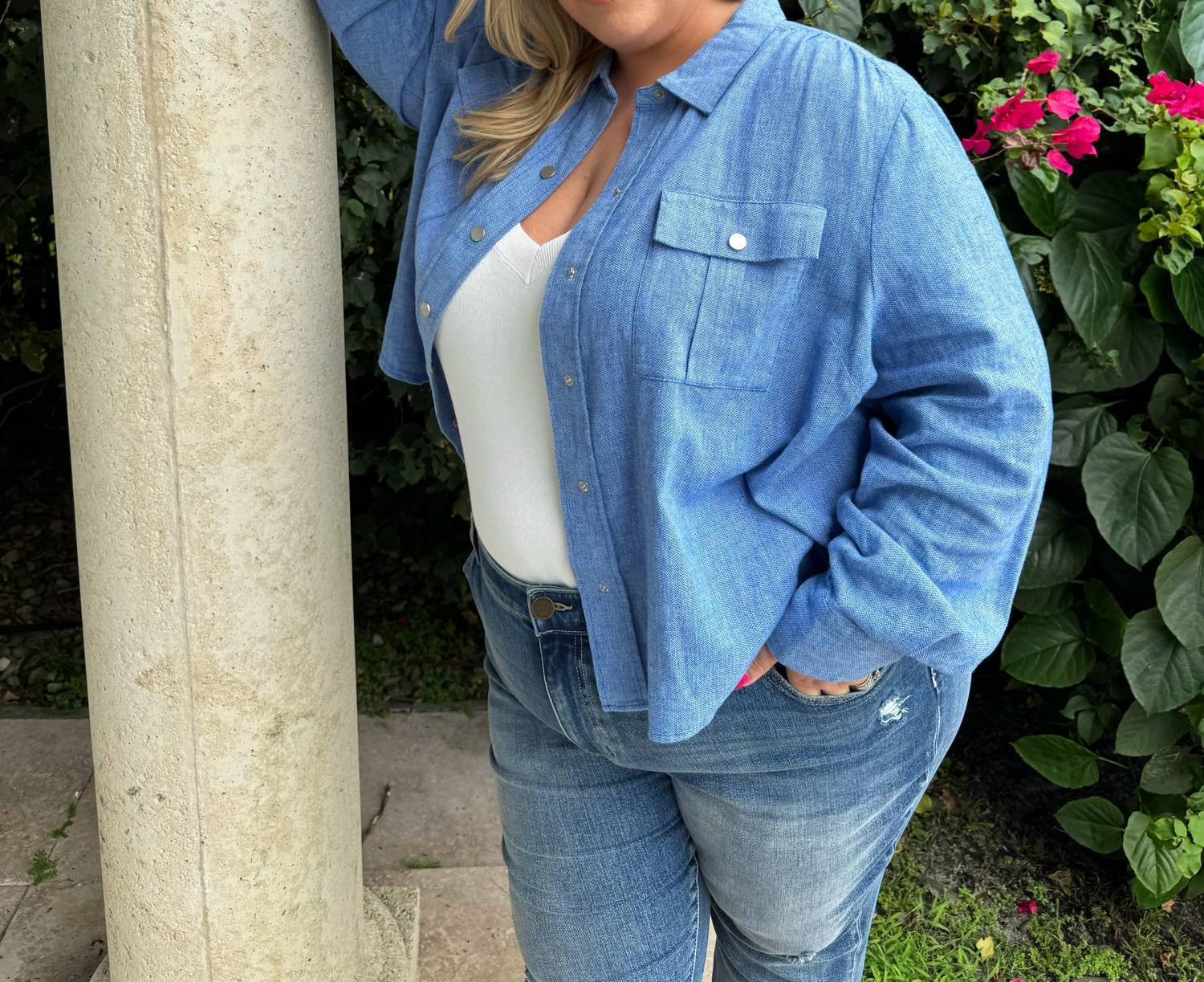 Nic + Zoe - All-around Shirt Jacket - Plus Size