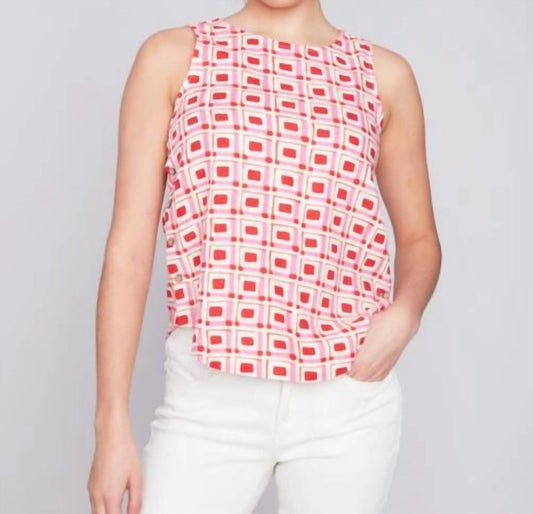 Charlie B - Printed Linen Top