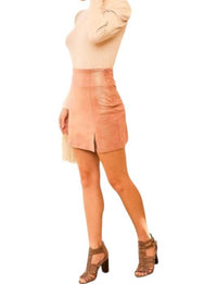 Mainstrip - Faux Leather Mini Skirt