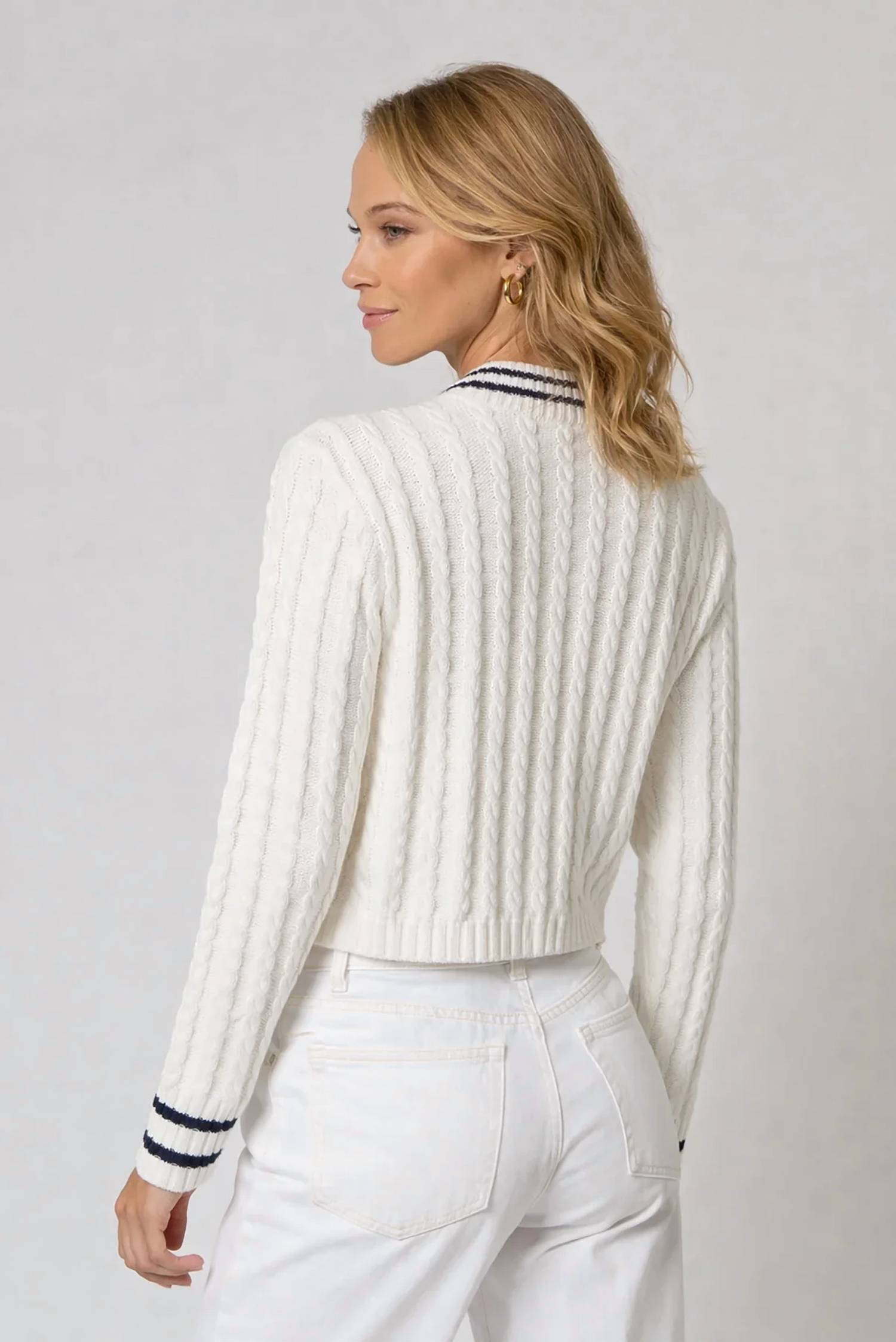 Central Park West - Coen Cable Zip Up Bomber Jacket