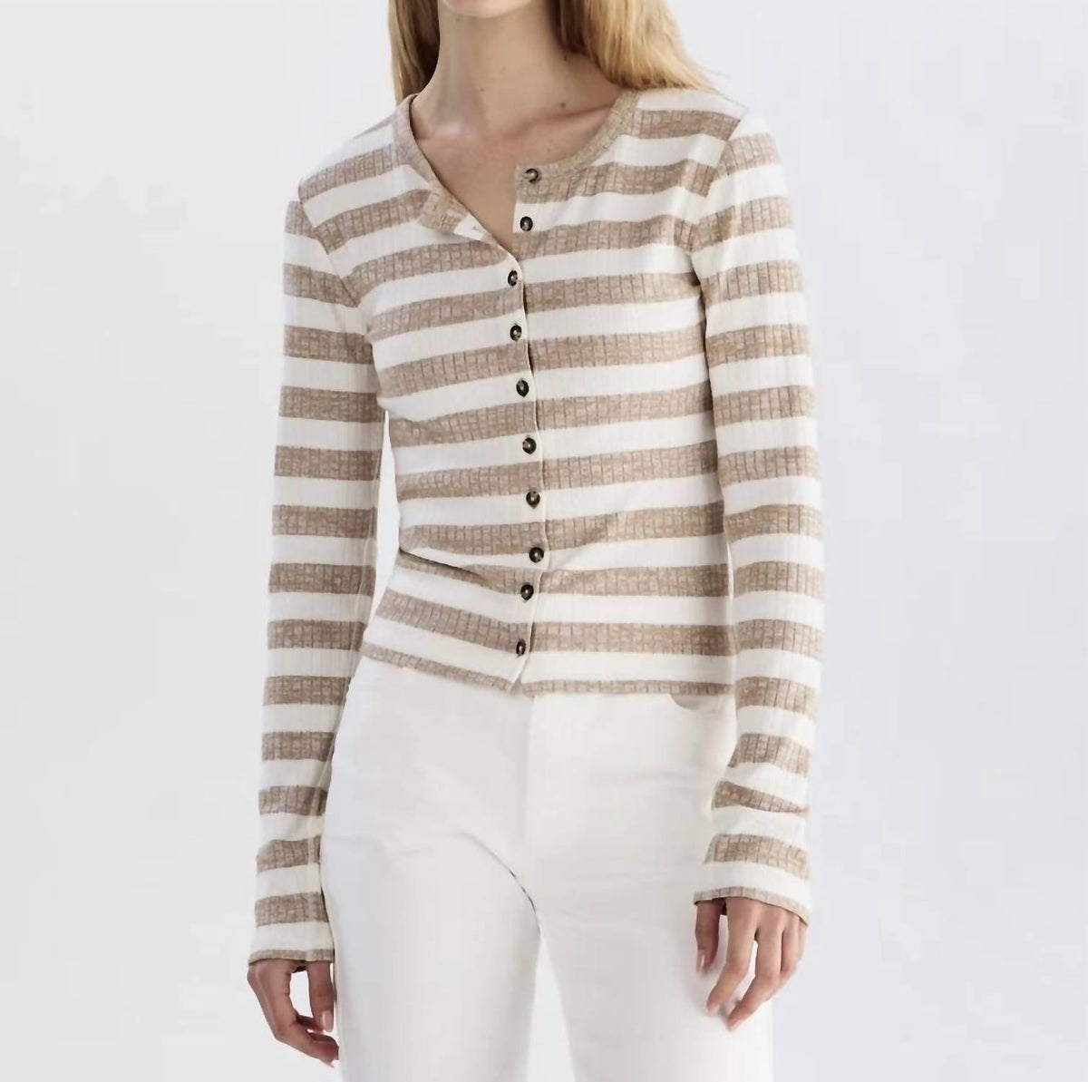Rag & Bone - Knit Wide Rib Stripe Cardigan