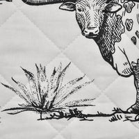 Hiend Accents - Ranch Life Western Toile Reversible Quilt Set