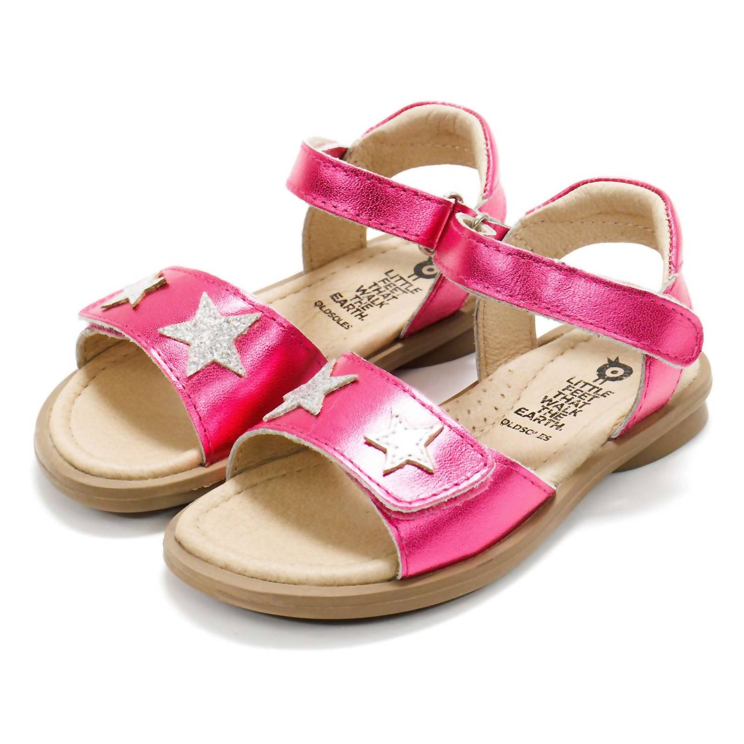Oldsoles - Toddler's Dazzle Adjustable Leather Sandals