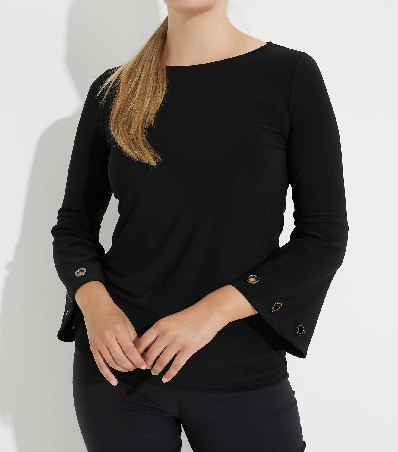 Joseph Ribkoff - Grommet Sleeve Top