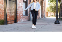Julia Rose - Alana 7/8 Ankle Length Black Leggings With Pockets