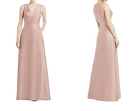 Alfred Sung - Satin Twill Full Sleeveless Gown