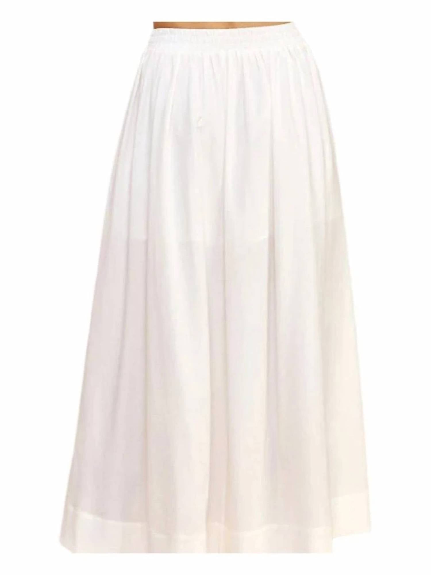 Pinch - Women’s Pintuck A-line Maxi Skirt