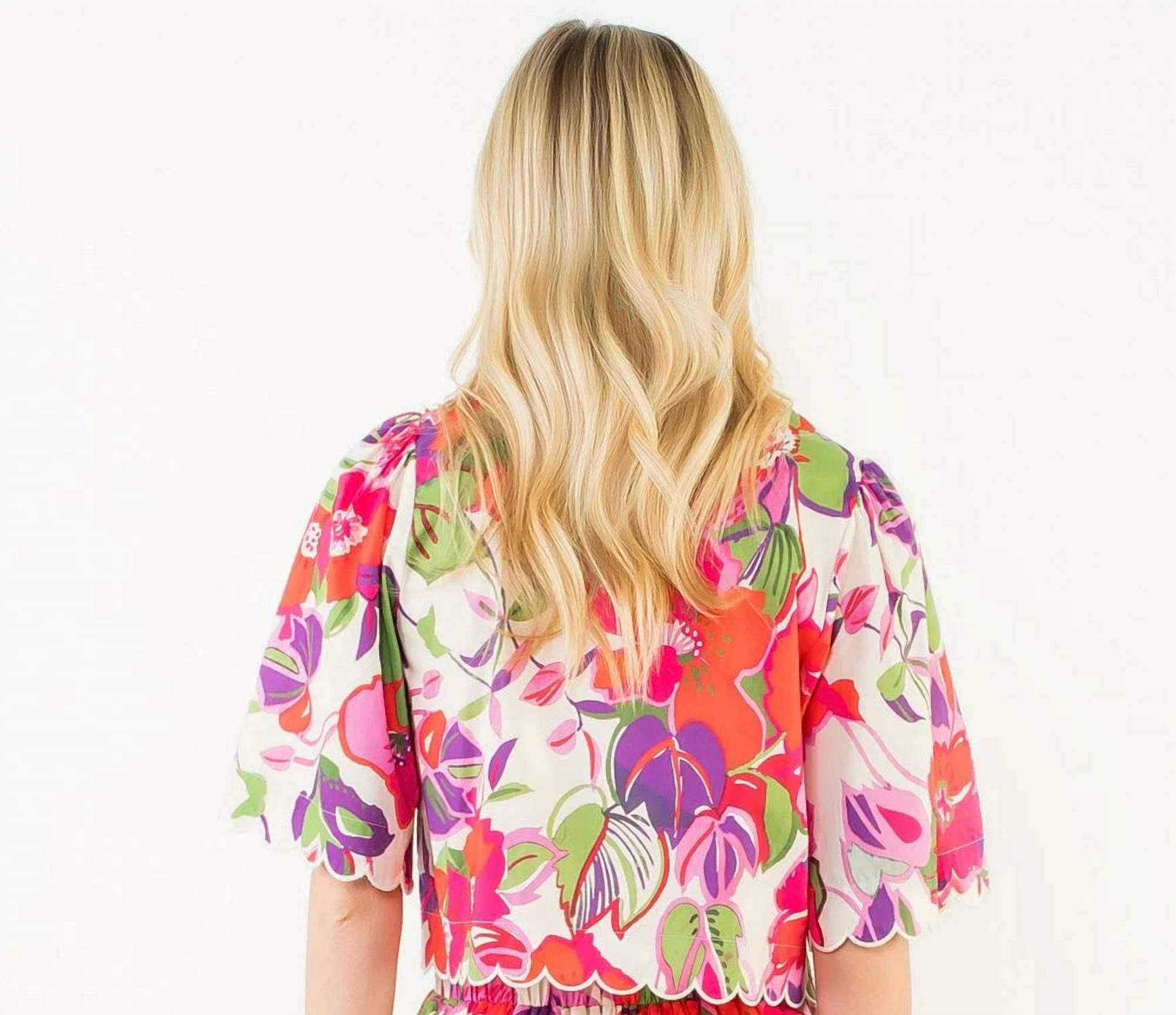 Thml - Short Sleeve Floral Pattern Top