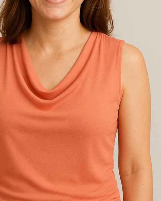 Renuar - Rushed Cap Sleeve Top