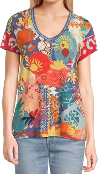 Johnny Was - Janie Favorite Short Sleeve V-neck Tee