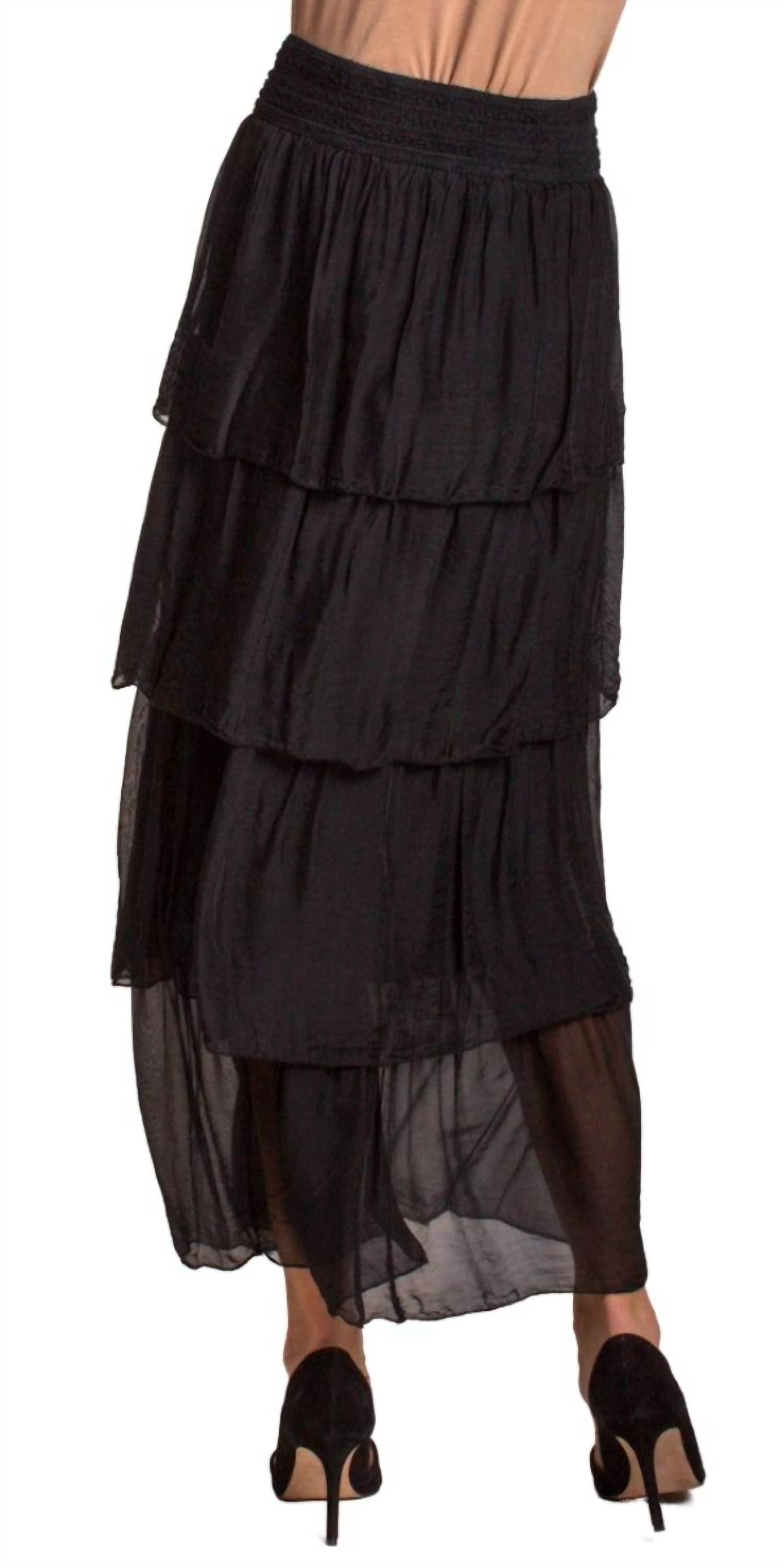 Gigi Moda - Carrie Ruffled Maxi Skirt