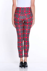 Slimsation By Multiples - Wide Band Pull-on Print Ankle Legging
