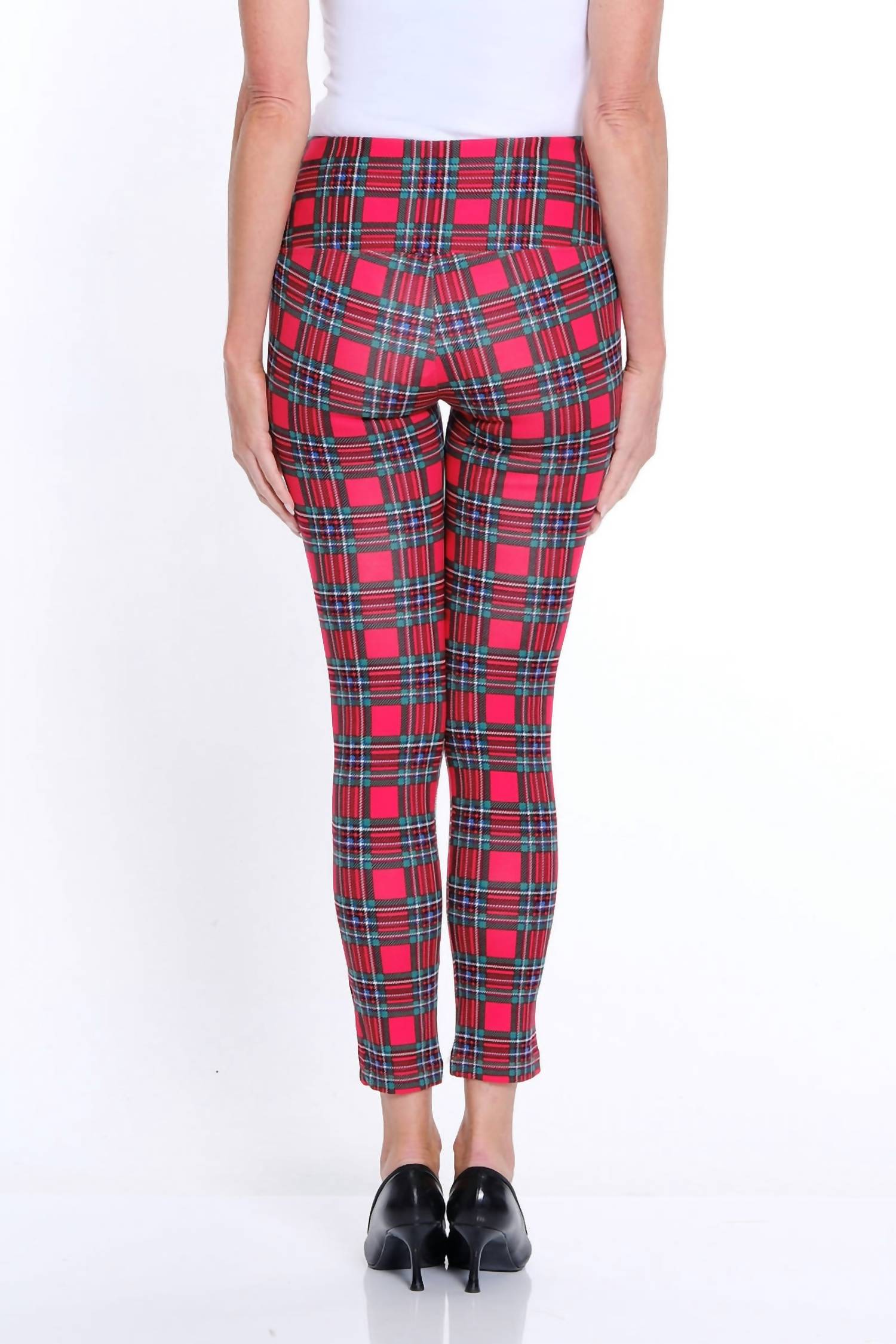 Slimsation By Multiples - Wide Band Pull-on Print Ankle Legging