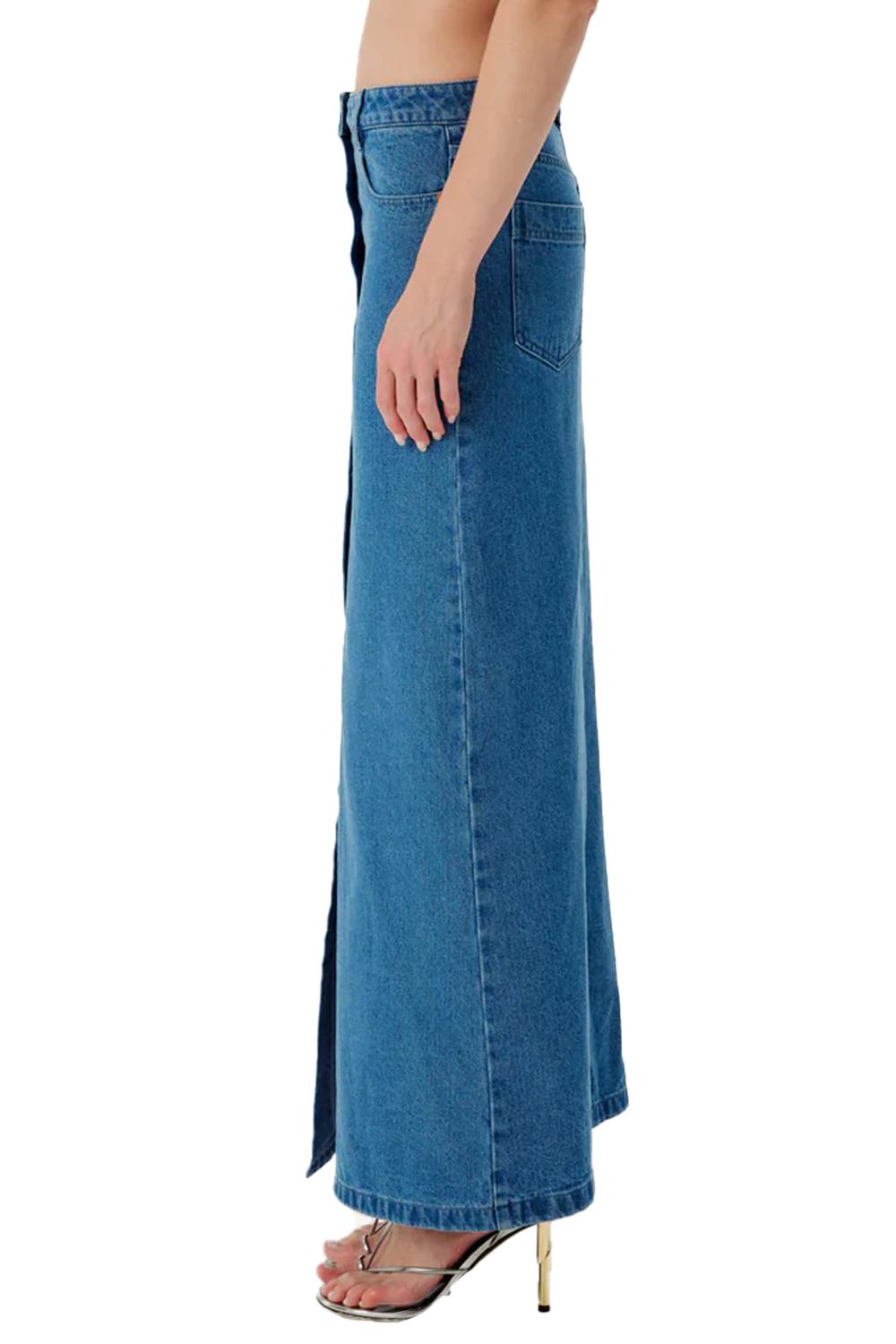 Ronny Kobo - Makena Denim Maxi Skirt