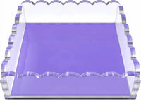 Tara Wilson Designs Acrylic Scallop Tray in lavender - item - detail view