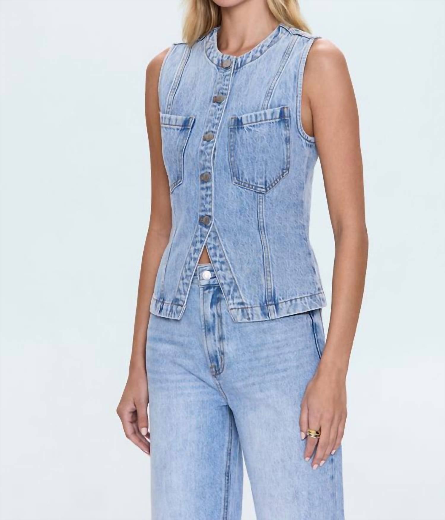 Pistola - Gia Fitted Collarless Vest