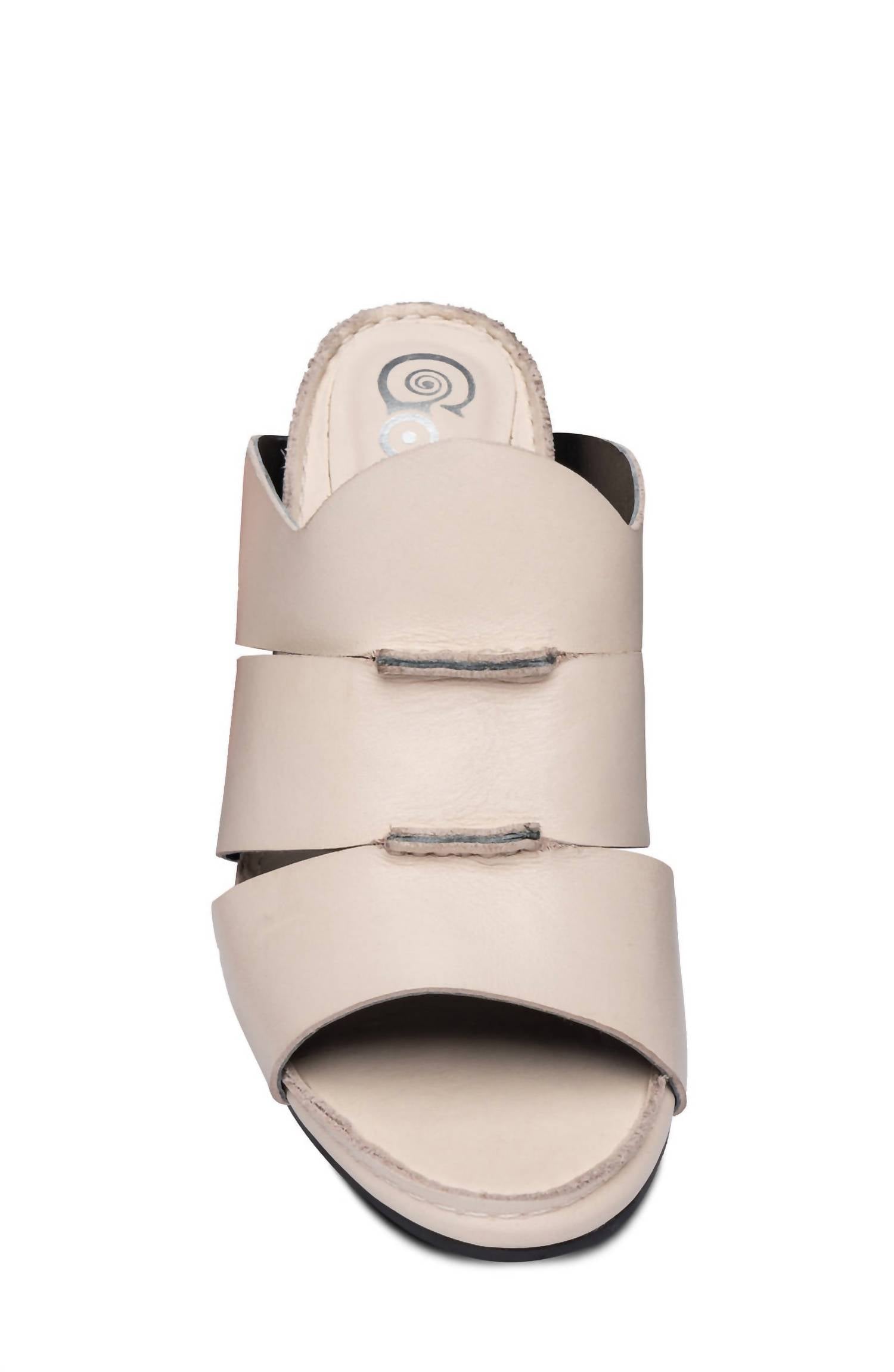 Seamingly Soy Leather Strapped Heel Sandals