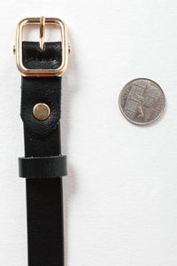 Leto - Women's Skinny Leather Belt