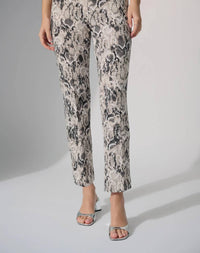 Joseph Ribkoff - Snakeskin Print Straight Leg Pants
