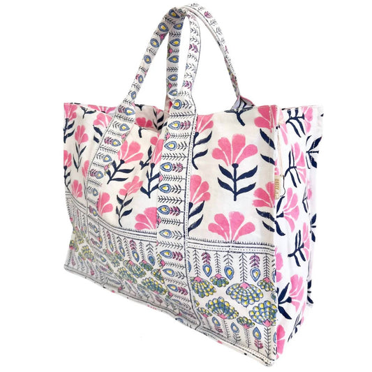 Bell By Alicia Bell - Canvas Block Print Tote