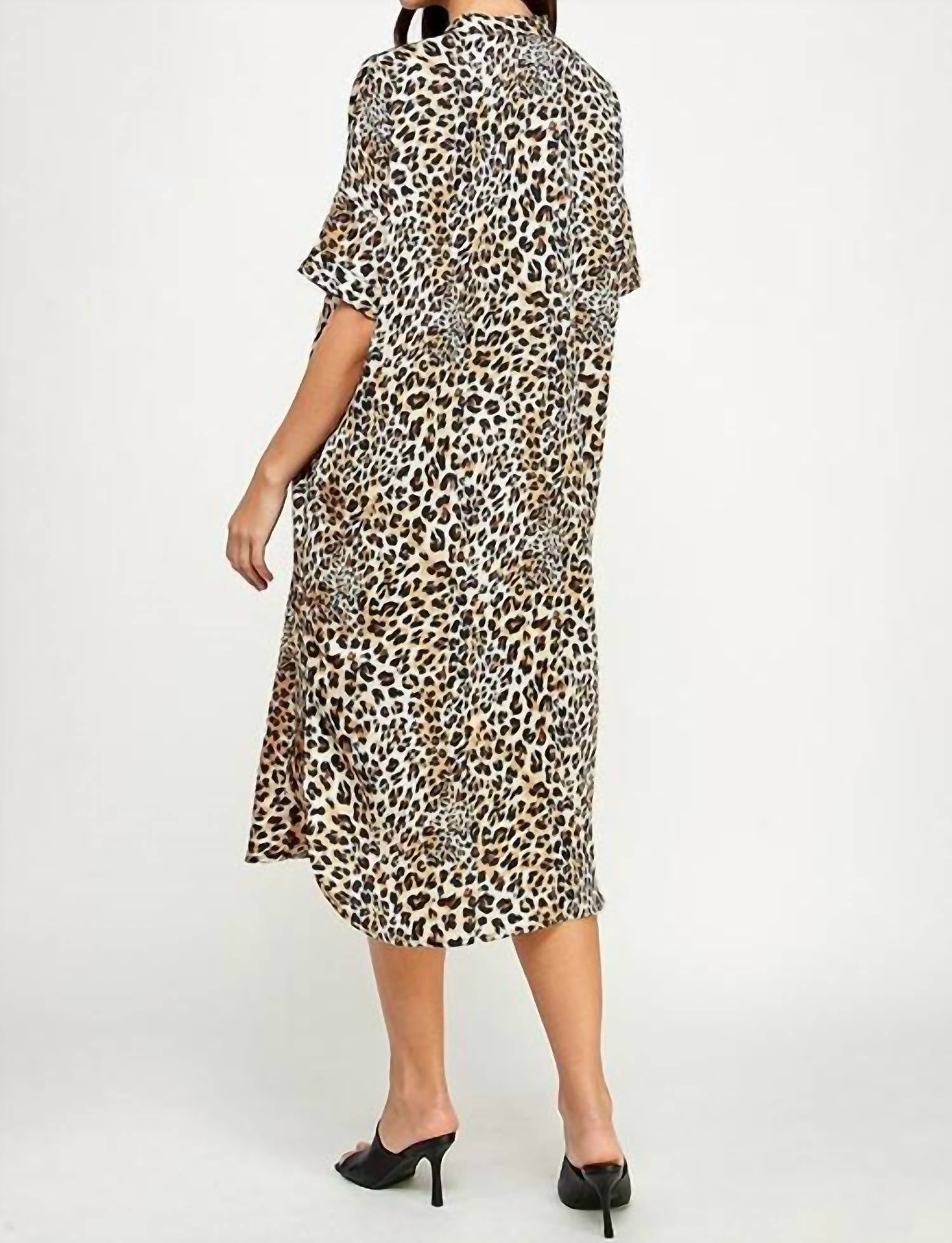 the button up print dress