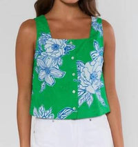 Entro - Sleeveless Floral Top