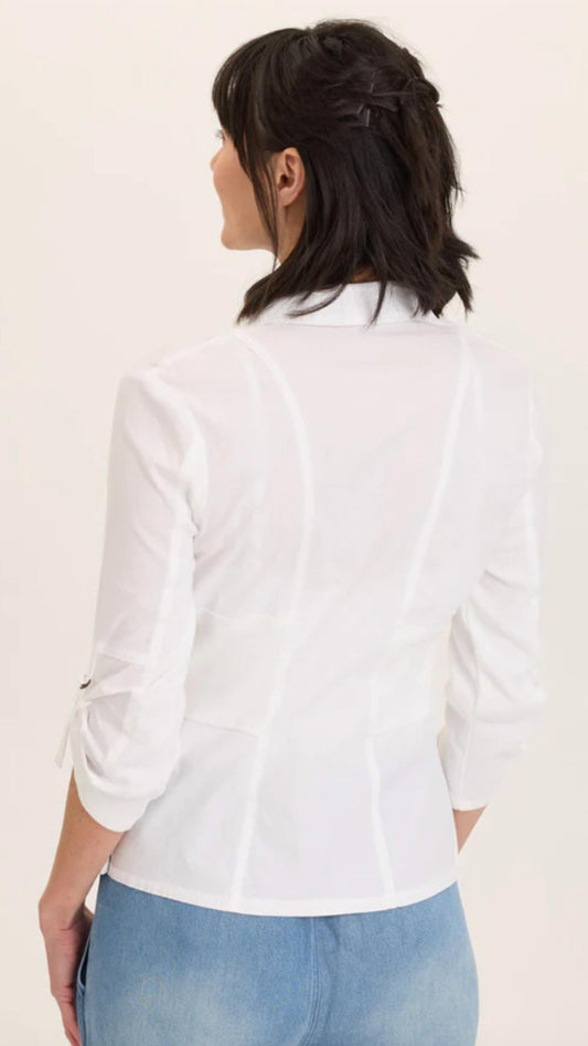Wearables - Linen Raphael Distressed Blazer Jacket