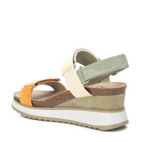 Xti Women's Wedge Strap Sandals in khaki - women's sandal - alternate view