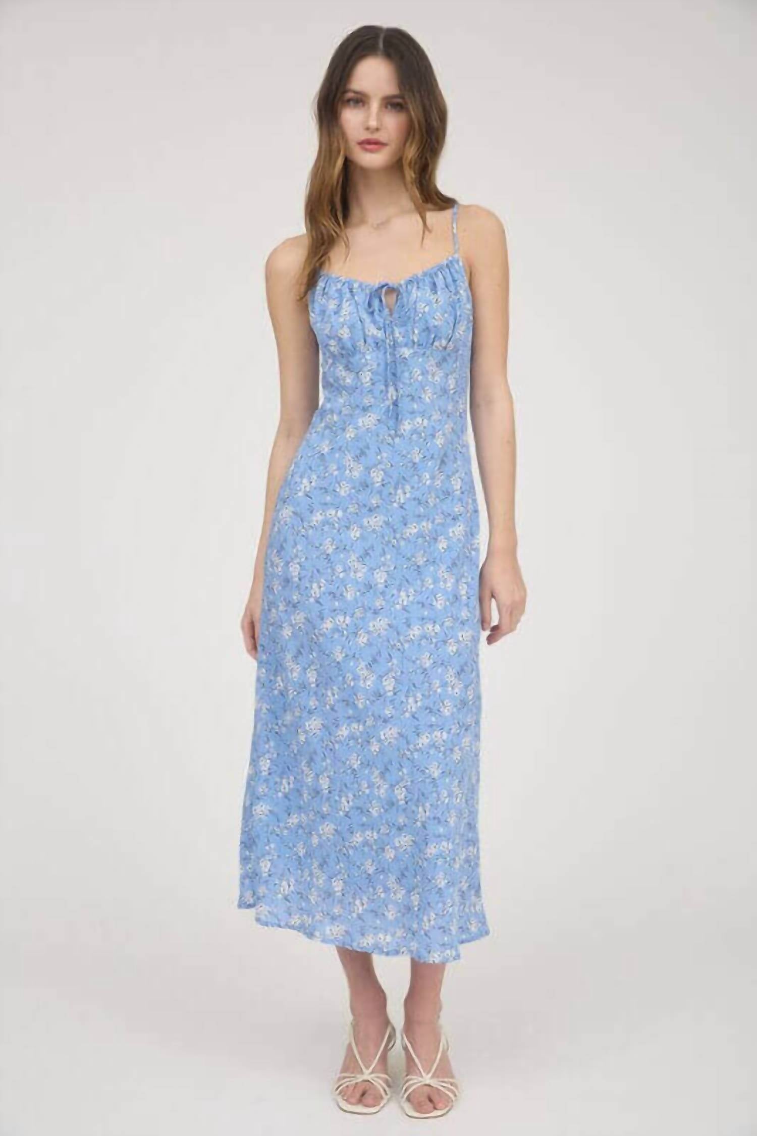 The Workshop - Sky Blossom Maxi Dress